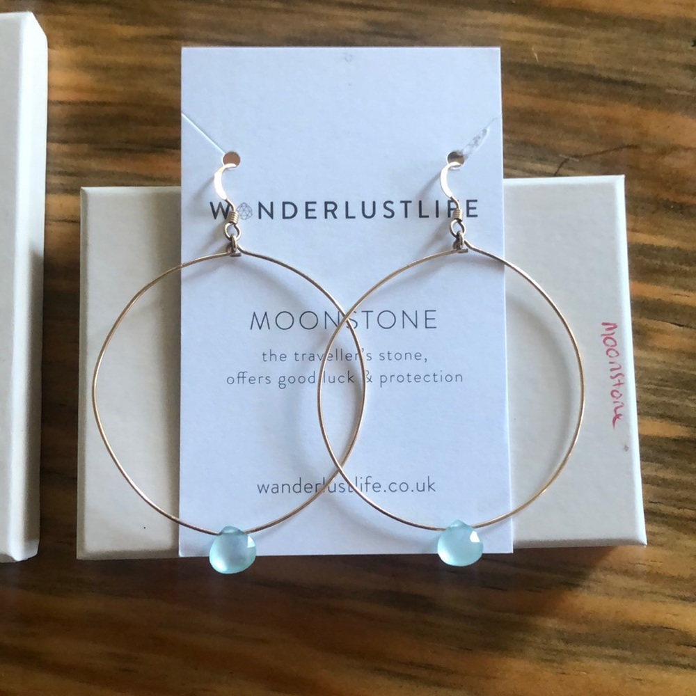 Wanderlust Life Moonstone Earrings 🌙